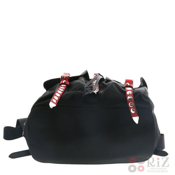PRADA Studded Backpack Rucksack Daypack Bag Rucksack Daypack Black